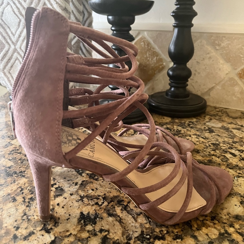 Vince Camuto Mauve strappy heels